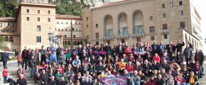 Tot el Grup de la Diada de la Penya 2013-2014 a Montserrat